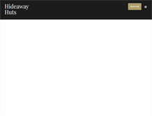 Tablet Screenshot of hideawayhuts.co.uk
